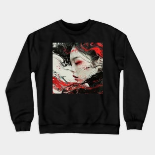 Cyberpunk Geisha Girl Anime Crewneck Sweatshirt